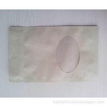 Window Zipper Paper Envelopes, Made of Brown Kraft Paper, Used for Postcard, Business Purposes